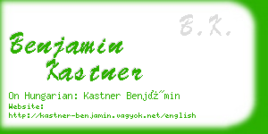 benjamin kastner business card